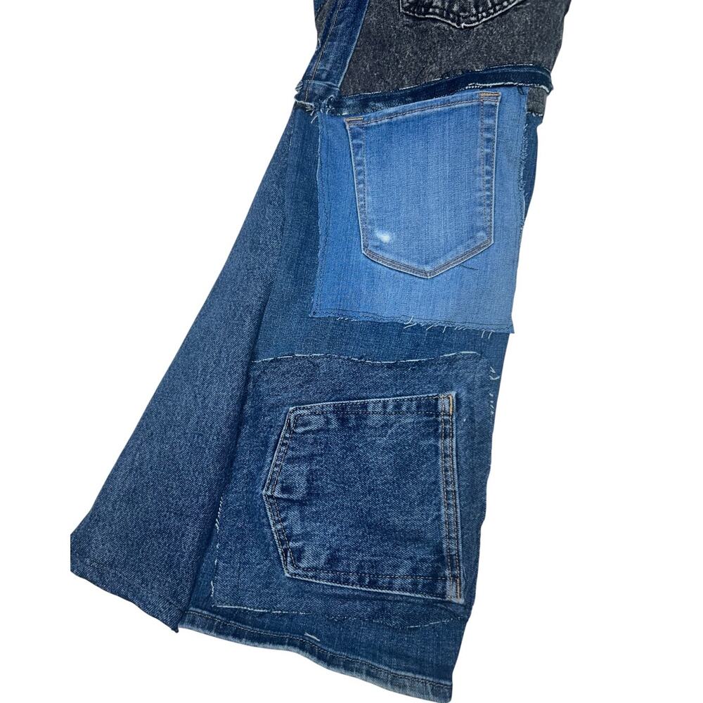 Silver Jeans Co Women’s 18W/L35 Upcycled Patchwork Flare Jeans Boho Y2K OOAK - Picture 13 of 16